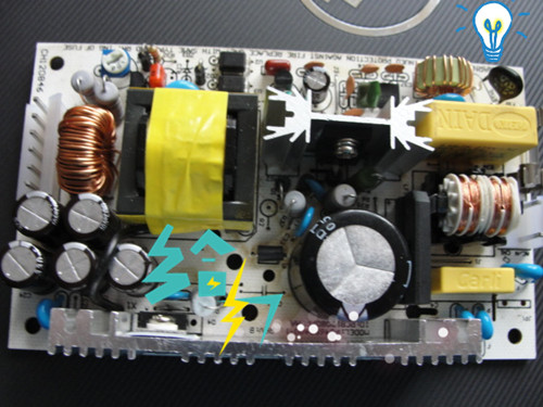 24V2A裸板开关电源P046S2400-1